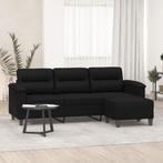 vidaXL Driezitsbank met voetenbank 180 cm microvezelstof, Verzenden, Nieuw
