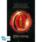 Lord of the Rings The One Ring Poster 91.5 x 61 cm, Collections, Ophalen of Verzenden