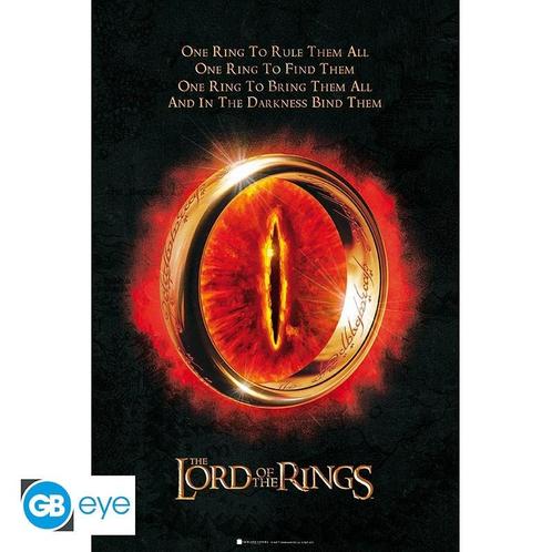 Lord of the Rings The One Ring Poster 91.5 x 61 cm, Verzamelen, Lord of the Rings, Ophalen of Verzenden