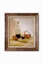 J.L. Garcia (XX) - Still Life with Bottle, Glass and Copper, Antiquités & Art, Art | Peinture | Moderne