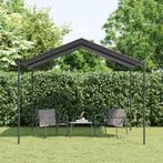 vidaXL Tuinpaviljoen 3x3 m staal en stof antracietkleurig, Tuin en Terras, Verzenden, Nieuw