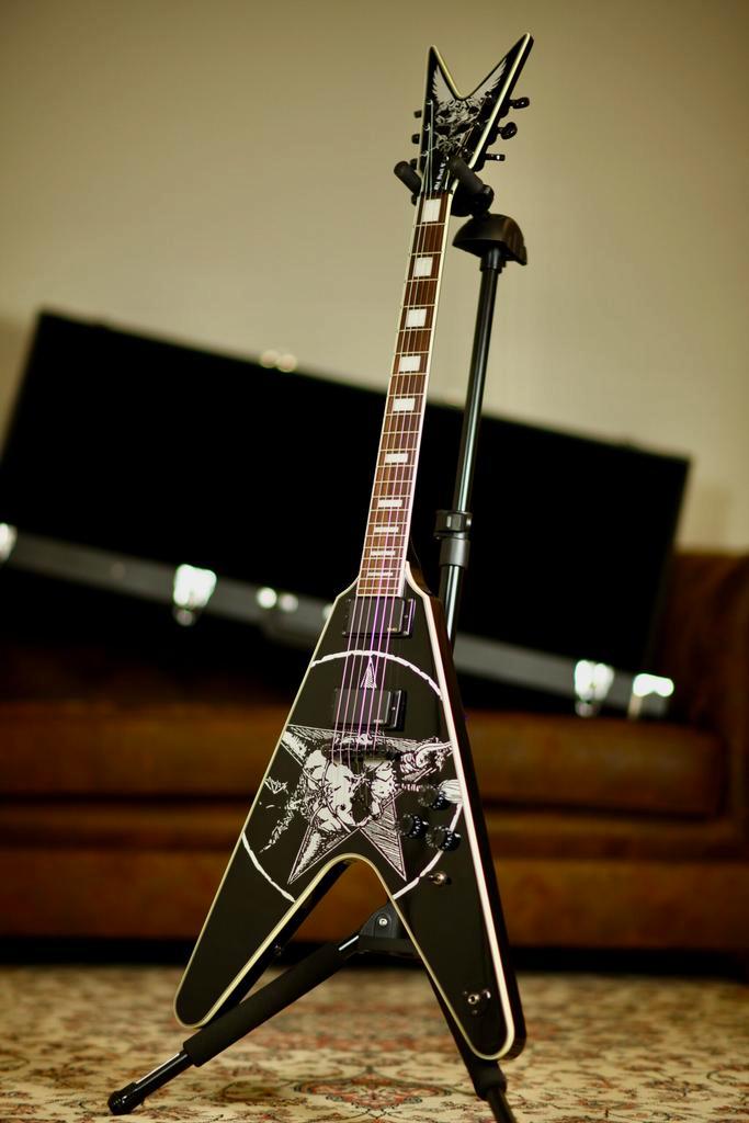 Dean Eric Peterson Old Skull V | Black, Muziek en Instrumenten, Snaarinstrumenten | Gitaren | Elektrisch, Verzenden