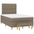 vidaXL Sommier à lattes de lit avec matelas taupe, Verzenden, Neuf