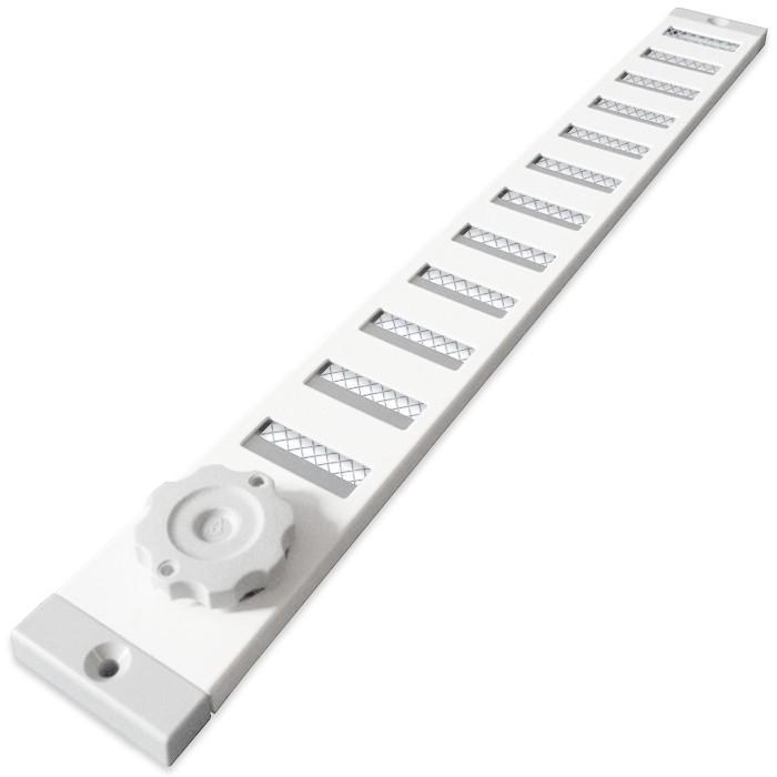 Aluminium afsluitbaar schuifrooster opbouw 500 x 40mm, Doe-het-zelf en Bouw, Ventilatie en Afzuiging, Nieuw, Verzenden