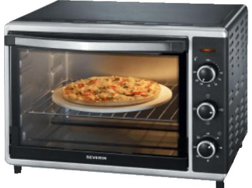 Severin -  Mini Oven  - Zwart, Elektronische apparatuur, Ovens, Vrijstaand, Hete lucht, Nieuw, 60 cm of meer, 60 cm of meer, Verzenden