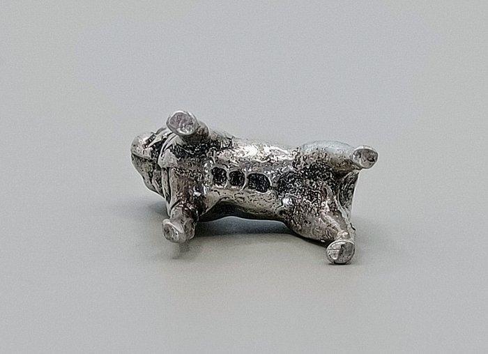 French Bulldog - Miniatuur figuur - .800 zilver, Antiek en Kunst, Antiek | Zilver en Goud