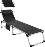 Tweedekans | tectake® - ligstoel ligbed zonnebed, Tuin en Terras, Ophalen of Verzenden, Nieuw