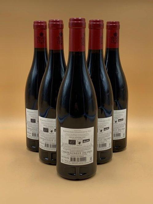 2023 Raymond Usseglio - Châteauneuf-du-Pape - 6 Flessen, Verzamelen, Wijnen