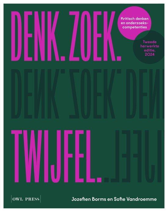 Denk. Zoek. twijfel. 9789464778168 Sofie Vandroemme, Boeken, Wetenschap, Gelezen, Verzenden