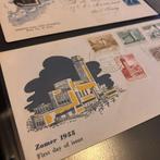 Nederland - Nederland - Set van 2 vroege FDC-Voorlopers:, Postzegels en Munten, Gestempeld