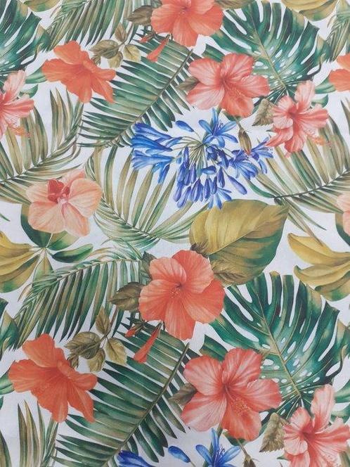 Meubelstof - 2.8 m - 1 m - PANAMA FIORE DIGITALE, Antiek en Kunst, Antiek | Tapijten, Tafelkleden en Textiel