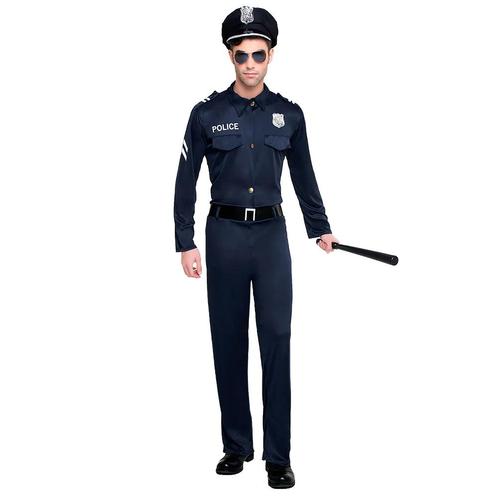 Politie Kostuum Zwart Blauw Heren, Vêtements | Hommes, Costumes de carnaval & Vêtements de fête, Envoi