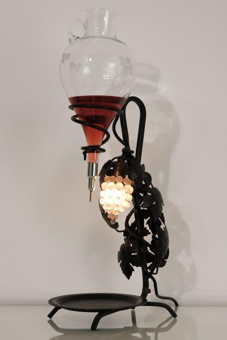Zeldzame Druiventros/Druivenrank Tafellamp/Wijnschenker -, Antiek en Kunst, Curiosa en Brocante