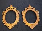 Cadre (2) - Bois - Paire de cadres en or