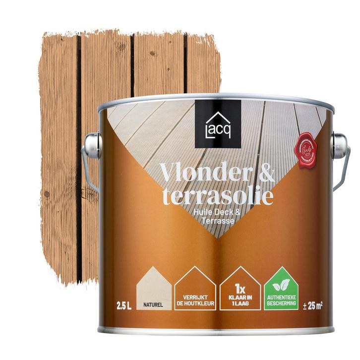 Lacq Vlonder en Terrasolie Natural 1L, Doe-het-zelf en Bouw, Verf, Beits en Lak, Nieuw, Verzenden