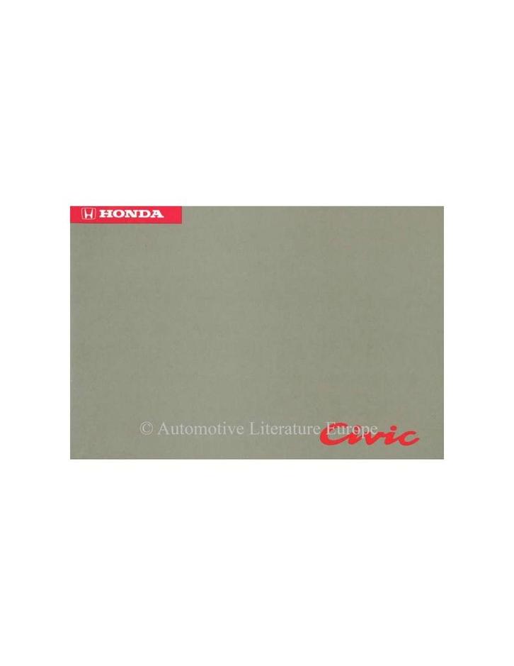 1994 HONDA CIVIC INSTRUCTIEBOEKJE NEDERLANDS, Auto diversen, Handleidingen en Instructieboekjes