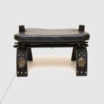 Kruk - Hout, Leder - Kameelzadel, Antiek en Kunst, Curiosa en Brocante