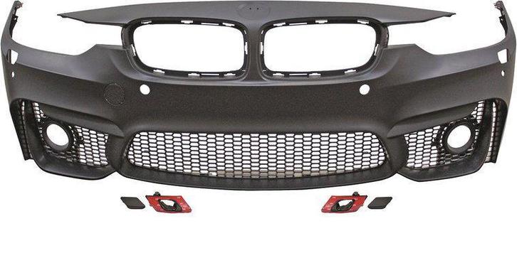 EVO M3 Look Met PDC Voorbumper BMW 3 Serie F30 F31 B0353, Auto-onderdelen, Carrosserie, Nieuw, BMW, Voor, Bumper