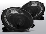 Koplampen LED DRL | Fiat 500 2007- | met verstelmotor | zwar, Auto-onderdelen, Verlichting, Verzenden, Nieuw, Fiat