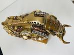 Exclusief S.Buru - Sculpture, signed-CHARGING BULL-2kg -, Antiek en Kunst