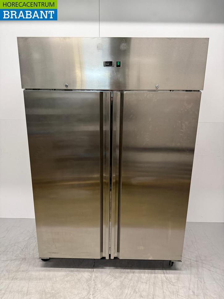 RVS Gastro-Inox Verrijdbare Dubbeldeurs Vriezer 1200 liter, Articles professionnels, Horeca | Équipement de cuisine, Enlèvement ou Envoi