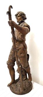 Auguste Moreau (1834-1917) - sculptuur, Jeune berger - 60 cm