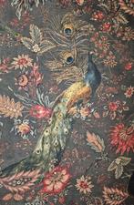 Lussuoso tessuto Liberty con Pavoni - 600x140cm - Textile -, Antiquités & Art