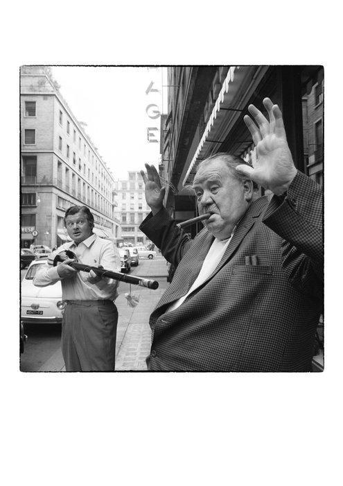 Franco Turcati - Benny Hill e Fred Emney (1968), Antiek en Kunst, Kunst | Schilderijen | Modern