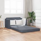 vidaXL Zetelbed 2-in-1 Donkergrijs 124x204x61 cm Velvet, Huis en Inrichting, Verzenden, Nieuw