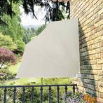 vidaXL Balkonscherm inklapbaar 140x140 cm crème, Tuin en Terras, Verzenden, Nieuw