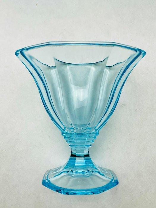 Azuurblauw - Drinkset (5) - Glas - Art Deco coupeglazen, Antiek en Kunst, Antiek | Meubels | Tafels