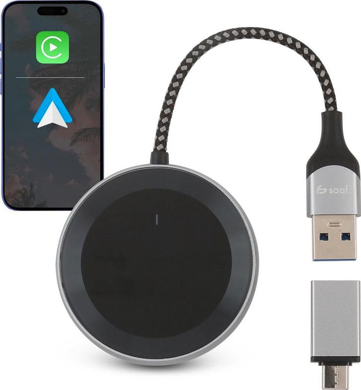 2dekans | Saaf D200 Plus Apple CarPlay & Android Auto Dongle, Livres, Musique, Enlèvement ou Envoi