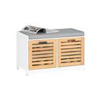 2dekans | Schoenenbank met Opbergruimte en Kussen – 71x35x43, Huis en Inrichting, Ophalen of Verzenden, Nieuw