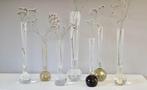 Eenbloemige vaas - Glas - Zeven vintage spijkervaasjes