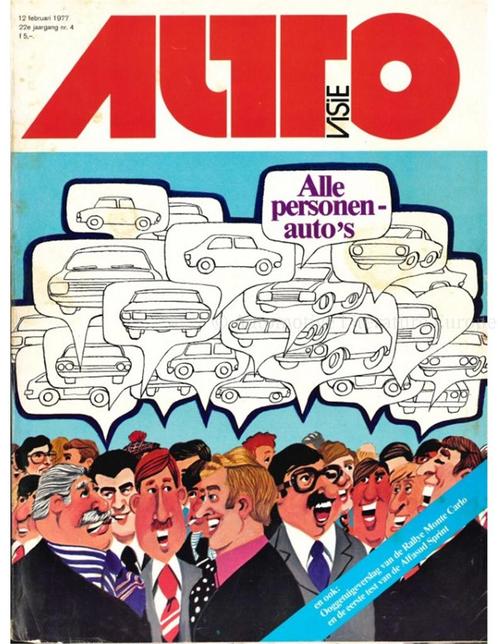 1977 AUTOVISIE MAGAZINE 04 NEDERLANDS, Boeken, Auto's | Folders en Tijdschriften