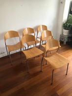 CAR, Katwijk - Stapelbare stoel (6) - Hout, Staal - 6 Cadiz, Antiek en Kunst