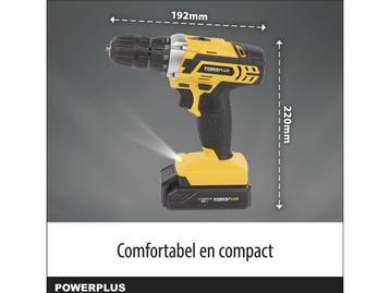 Powerplus POWX00830 - Accu schroefboormachine - 20V met 2, Verzenden