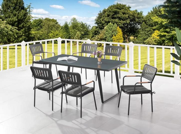Tuinset - tuintafel met 6 stoelen - Nieuw (Tuinmeubelen), Tuin en Terras, Tuinsets en Loungesets, Nieuw, Ophalen of Verzenden
