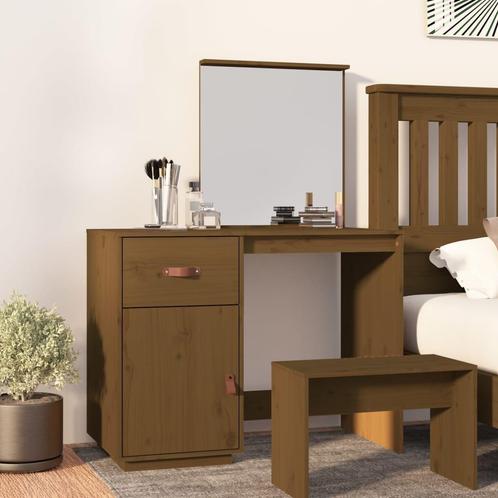 vidaXL Kaptafel 95x50x134 cm massief grenenhout honingbruin, Huis en Inrichting, Tafels | Kaptafels, Nieuw, Verzenden