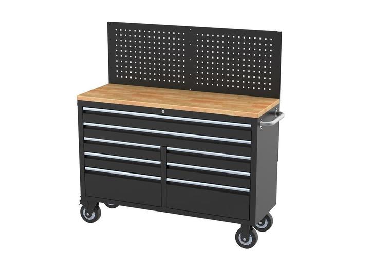 TM 146 cm Profi Gereedschapswagen / Werkbank met Houten Blad, Auto diversen, Autogereedschap, Verzenden