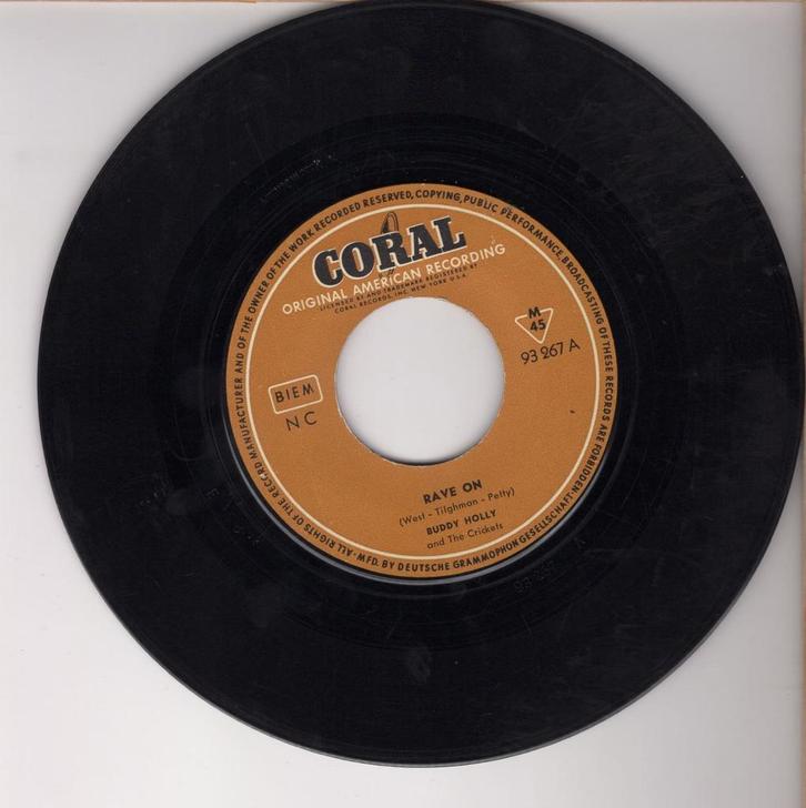 Buddy Holly And The The Crickets – Rave On / Ready Teddy (1-, Cd's en Dvd's, Vinyl Singles, Ophalen of Verzenden