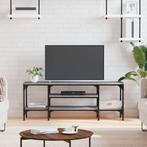 vidaXL Tv-meubel 121x35x45 cm bewerkt hout en ijzer grijs, Huis en Inrichting, Kasten |Televisiemeubels, Nieuw, Verzenden