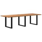 vidaXL Eettafel rechthoekig 280x100x74 cm massief eikenhout, Huis en Inrichting, Tafels | Eettafels, Verzenden, Nieuw