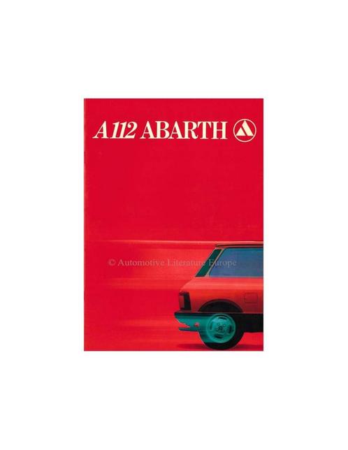 1980 AUTOBIANCHI A112 ABARTH BROCHURE FRANS, Livres, Autos | Brochures & Magazines, Enlèvement ou Envoi