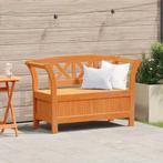 vidaXL Tuinkast Bank Bruin 119 x 76 x 44cm Massief, Tuin en Terras, Verzenden, Nieuw