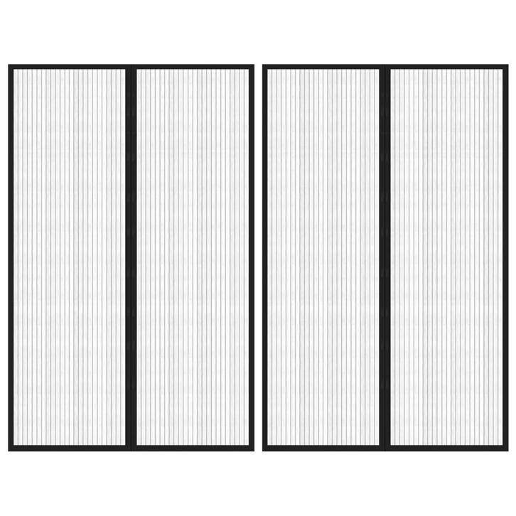 vidaXL Insectendeurgordijnen 2 st magnetisch 220x130 cm, Doe-het-zelf en Bouw, Deuren en Vliegenramen, Nieuw, Verzenden