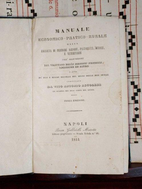 Ascolese - Manuale economico pratico rurale bound with, Antiek en Kunst, Antiek | Boeken en Manuscripten