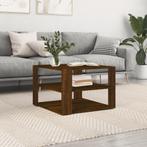 vidaXL Salontafel 59,5x59,5x40 cm bewerkt hout bruin, Verzenden, Nieuw