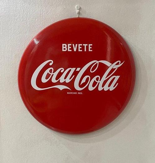 Coca-Cola - Reclamebord (1) - Ontwerp - geëmailleerd ijzer, Antiek en Kunst, Antiek | Wandborden en Tegels