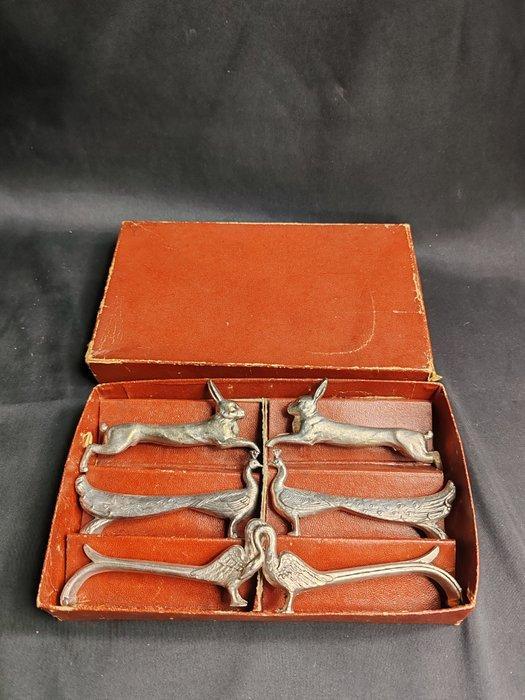 France - Messensteun (6) - geplateerd met zilver - Dlg, Antiek en Kunst, Antiek | Meubels | Tafels